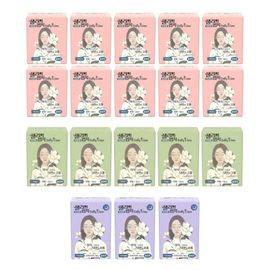 [SALLY'S LAW] Sanitary Pads Signiture Slim Fit Medium 10packs+Large 5packs+Overnight 3packs - 100% PLA Cover, Stylish line with adhesion, Eucalyptus Scent - Made in Korea